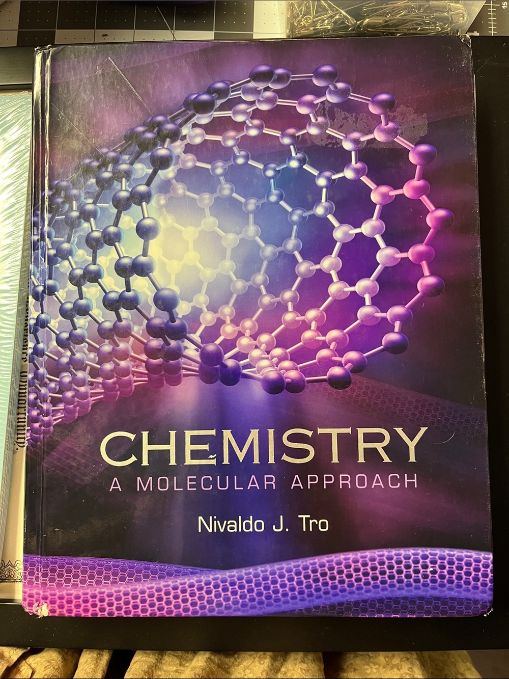 Chemistry: A Molecular Approach Textbook - hardcover
